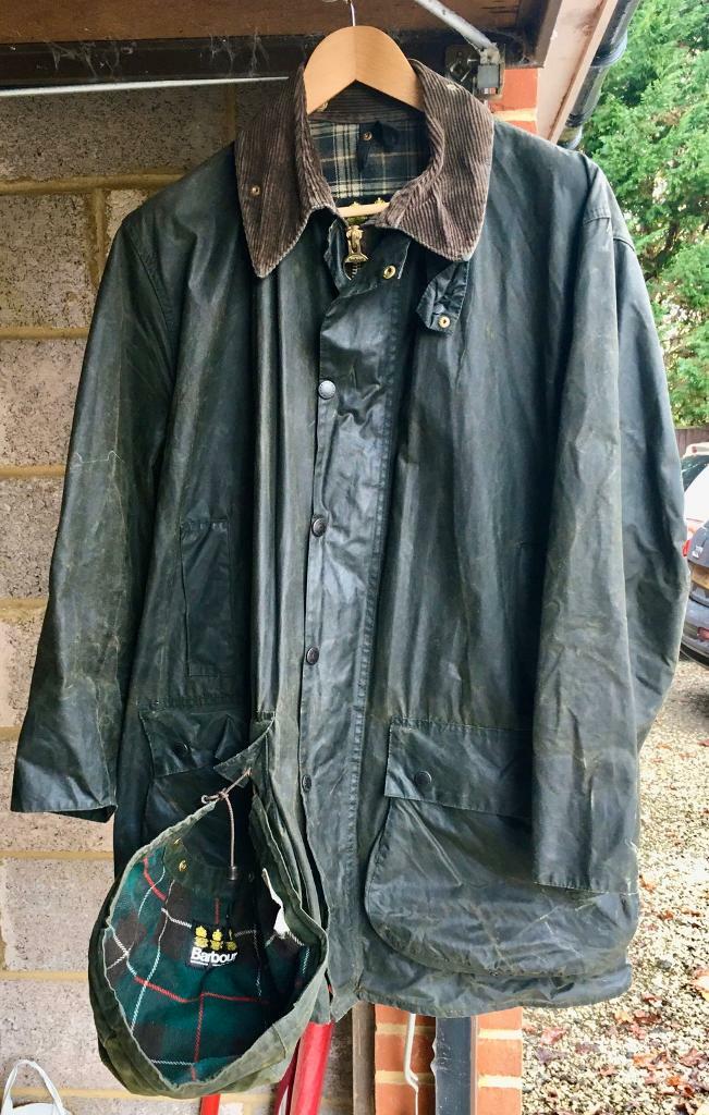 barbour border waxed jacket